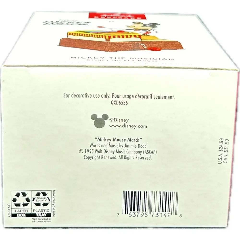 Hallmark MICKEY THE MUSICIAN Disney 2022 Keepsake Magic Ornament‎ Sound Motion